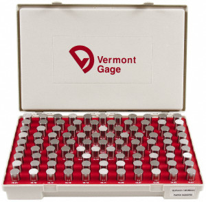 Vermont Gage Class ZZ Plug Gage Set: 19.01 to 20.99 mm Range, 100 Pc +0.005mm Tolerance, 100 Pieces 102300700 - 68091024