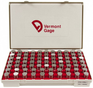 Vermont Gage Class ZZ Plug Gage Set: 22.51 to 23.99 mm Range, 75 Pc +0.005mm Tolerance, 75 Pieces 102300900 - 68091065