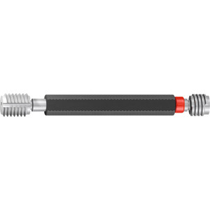 Emuge STI Plug Thread Gage: M3x0.5 Thread, 6H Class, Double End, Go & No Go Handle Included L0100100.0966 - 23143373
