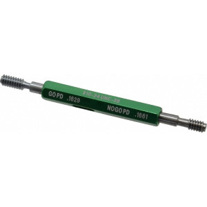 GF Gage Plug Thread Gage: #10-24 Thread, 3B Class, Double End, Go & No Go 0.1629" Go Pitch Dia, 0.1661" No Go Pitch Dia, Handle Included W0190243BS - 55311039