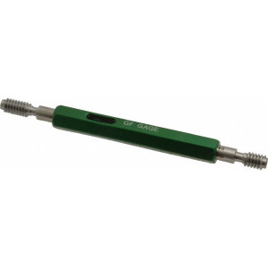GF Gage Plug Thread Gage: 1/4-20 Thread, 3B Class, Double End, Go & No Go 0.2175" Go Pitch Dia, 0.2211" No Go Pitch Dia, Handle Included W0250203BS - 55311112