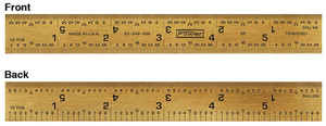 Fowler 6" Rigid Titanium Golden Rule 5R (32nds, 64ths, 10ths & 100ths) - 52-349-006