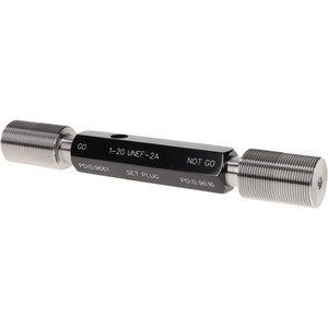 SPI Truncated Taperlock Gage: 1-20 UNEF, Go & No Go Class 2A, 4" Handle 23-212-4 - 46552915