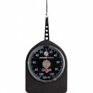 Jonard Tools 0.05 Lb. Capacity, Mechanical Tension and Compression Force Gage 2 gf Resolution, Aluminum Housing GD-10 - 48541247