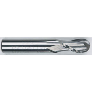 Morse Cutting Tools 90581 Ball Nose End Mill, 1.5 mm Dia. x 5 mm LOC x 3 mm Shank Dia. x 39 mm OAL, 2 FL, Carbide, AlTiN, Series 5963T - 1027501