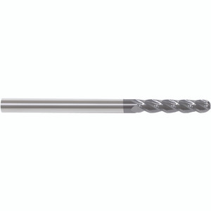 Morse Cutting Tools 93141 Ball Nose End Mill, 1/4" Dia. x 1" LOC x 1/4" Shank Dia. x 4" OAL, 4 FL, Carbide, AlTiN, Series 5942T - 1028461