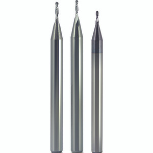 Morse Cutting Tools 45627 Ball Nose End Mill, 0.021" Dia. x 0.063" LOC x 1/8" Shank Dia. x 1-1/2" OAL, 2 FL, Carbide, Uncoated, Series 5915 - 1023944