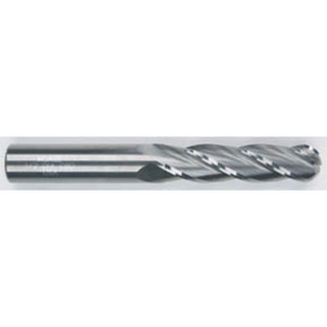 Morse Cutting Tools 91196 Ball Nose End Mill, 1/2" Dia. x 2" LOC x 1/2" Shank Dia. x 4" OAL, 4 FL, Carbide, AlTiN, Series 5942T - 1028070