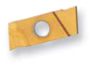 Cut-Off Insert, C6 TiN coated, Right Hand, 0.059" W x 5° Right Lead Angle - 80-182-9 Cut-Off Insert, C6 TiN coated, Right Hand, 0.059" W x 5° Right Lead Angle - 80-182-9