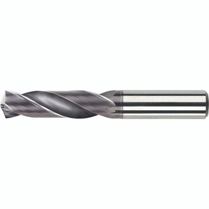 Morse Cutting Tools 9592756 Solid Carbide Drill, 6.9 mm Dia. x 6.9 mm Shank Dia. x 74 mm OAL x 34 mm LCF, 140 Degrees, 3xD, Helical Flute, TiAlCN, Series 5604 - 0115853