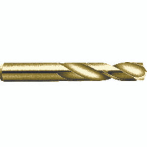 Morse Cutting Tools 13259 Screw Machine Drill, 29/64" Dia. x 0.4531" Shank Dia. x 3-9/16" OAL x 2-1/8" Flute Length, 135 Degrees, HSSCo, Black Oxide, Series 2435 - 1020824