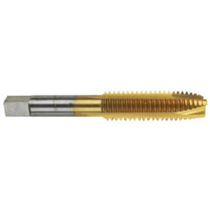 Morse Cutting Tools 98518 Spiral Point Tap, M2 x 0.4 mm, 1-3/4" OAL, 2 FL, HSS, TiN, D3, Series 7501G - 1031222