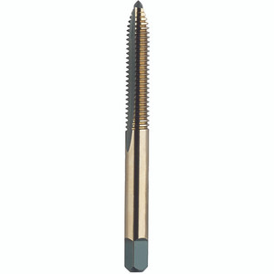 Morse Cutting Tools 86898 Spiral Point Tap, #4 - 48, 1-7/8" OAL, 2 FL, HSS, Black Oxide, Gold Oxide, H2, Series 115 - 1075858