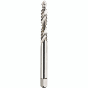 Morse Cutting Tools 4890 Spiral Flute Tap, M5 x 0.8 mm, 2-3/8" OAL, 2 FL, HSS, Uncoated, D4, Series 2039 - 1442946