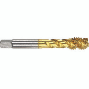 Morse Cutting Tools 95260 Spiral Flute Tap, M4 x 0.7 mm, 2-1/8" OAL, 3 FL, HSS, TiN, D4, Series 2091G - 1029948