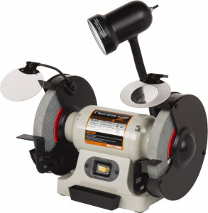 Enco Bench Grinder: 8" Wheel Dia, 5/8" Arbor Hole Dia 120 V, 1 Phase, 3,450 Max RPM TDS-200CL - 32739211