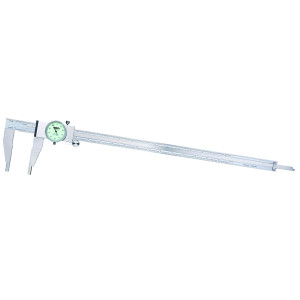 Insize Dial Caliper with Depth Bar, 0-18" Range - 1316-18