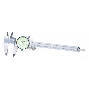 Insize Metric Dial Calipers with Thumb Roller