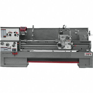 Jet 22" x 80" Engine Lathe: Geared Head, 10 hp, 230/460 V 3 Phase, 3-1/8" Spindle Bore Dia, 25 to 1,800 RPM 321980 - 06012686