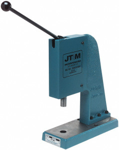 Janesville Tool & Manufacturing Manual Arbor Press: 1" Ram, 4-3/4" Throat Depth, 2 Ton Pressure, 1" Stroke, 5-15/16" Max Work Height 5" Base Width, 13" Base Depth T-960-A - 67354100