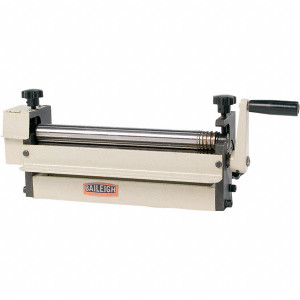 Baileigh 12" Max Forming Width, Manual Bench Slip Roll 20 ga Mild Steel, 1-1/4" Slip OD, 4 Grooves 1007290 - 79420139