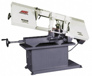 Vectrax Horizontal Bandsaw: 9 x 14-1/2" Rectangular, 9" Round Capacity, Step Pulley Drive 110 & 220V, 1 Phase, Coolant System MH-916JR-1 - 09518853