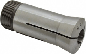Lyndex-Nikken 5C Collet: 19/32", Round 0.0011" TIR, 1.041-24 Internal Thread, 1.238-20 External Thread, Steel 500-038 - 79782256