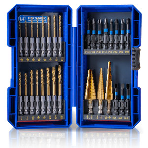 JEFE HEX Handree 30 Pcs Hex Shank Drill Bit and Screw Driver Bit Set - JH707080