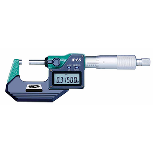 Insize Metric Waterproof Digital Outside Micrometer, 25-50mm/1-2" Range - 3108-50A