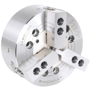 Samchully HC Series 3-Jaw, High-Speed, Closed-Center Power Chuck, 6 in Size - HC-06V1