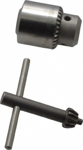 Jacobs Drill Chuck: 1/4" Capacity, Tapered Mount, JT1 Keyed, K1M Key, 1.12" Sleeve Dia JCM6626Z - 08593949