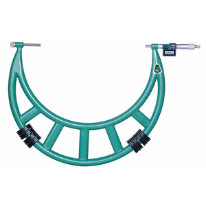 Insize Digital Outside Micrometer With Interchangeable Anvils Type B, 12-16"/300-400mm Range - 3506-400E
