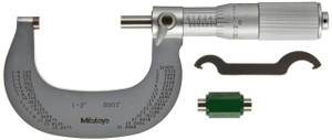 Mitutoyo Outside Micrometer, Manual 1-2" Friction Thimble - 101-118