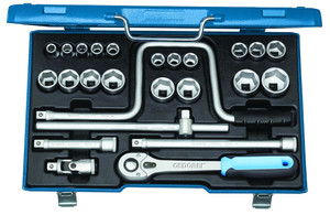 Gedore 19 TMU-10 Socket wrench set 1/2" 25-piece 10-32 mm - 6151880