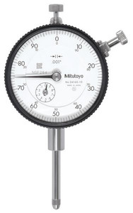 Mitutoyo Dial Drop Indicator 2416A-10, 1" Range, 0.001" Graduation, 0.002" Accuracy, 0-100 Dial Reading - 10-886-0