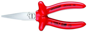 Gedore VDE 8120-160 VDE Flat nose pliers with dip insulation 160 mm - 6715330