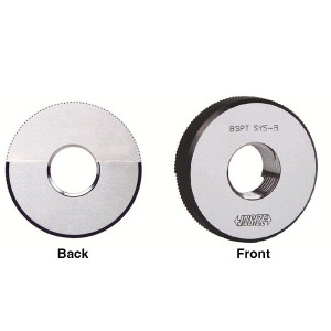 Insize Whitworth Taper Pipe Thread Ring Gage BSPT SYSTEM B, 4-11 Size - 4636-411
