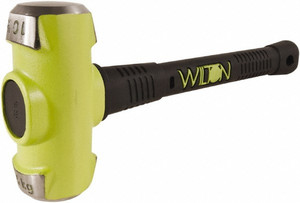 Wilton Sledge Hammer: 2.25" Face Dia Steel Head, Rubber Handle 21016 - 56161912