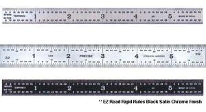 PEC Flexible Steel Chrome Rule - FR-363