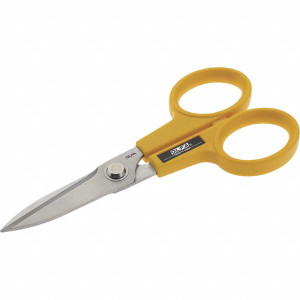 OLFA Scissors: 7" OAL, Stainless Steel Blades Use with Aircraft Composites, Consumer, Industrial, Electrical Wiring & Plastic 9766 - 08502619
