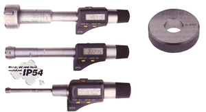 Precise IP54 Electronic Three-Point Internal Micrometer, 3.00 - 3.50" - 303-321