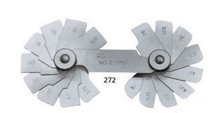 Precise Metric Fillet or Radius Gage 5.5-13mm by .5mm with 16 Leaves - 272MB
