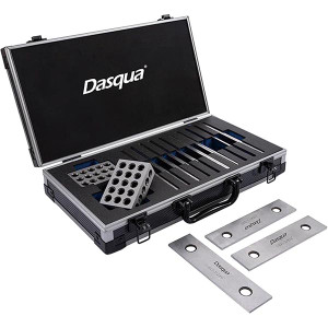Dasqua 12 Piece 1/8" x 6" Precision Parallel Set & Pair Of 1-2-3 Blocks Combo - 8407-8201