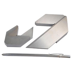 Precise 3 Piece 1-1/2" & 3" Center Finder Squares & Carbide Tipped Scriber Set - 4901-0356