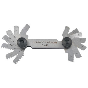 Precise 14 Piece 10-40 60 Degree Screw Pitch Gage - 4906-0027