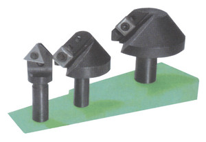 Precise Indexable Carbide Countersink & Chamfering Tool Set, 3 pc., 60° Angle - 404-241