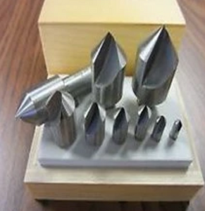 Precise Single Flute 9 Piece Countersink Set 82 Degree - MCS-002-82