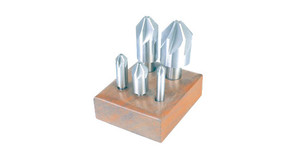 Precise 8 Piece, Six Flute Countersink Set, Sizes 1/4", 5/16", 3/8", 1/2", 5/8", 3/4", 7/8", & 1" - MCS-005-90