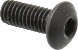 Holo-Krome M4x0.70 10mm Length Under Head Hex Socket Drive Button Socket Cap Screw Fully Threaded, 4G, Grade 12.9 Alloy Steel, Black Oxide Finish, Metric 86009 - 67125047