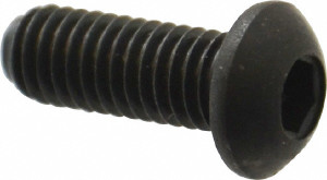 Holo-Krome M6x1.00 16mm Length Under Head Hex Socket Drive Button Socket Cap Screw Fully Threaded, 4G, Grade 12.9 Alloy Steel, Black Oxide Finish, Metric 86031 - 67125484